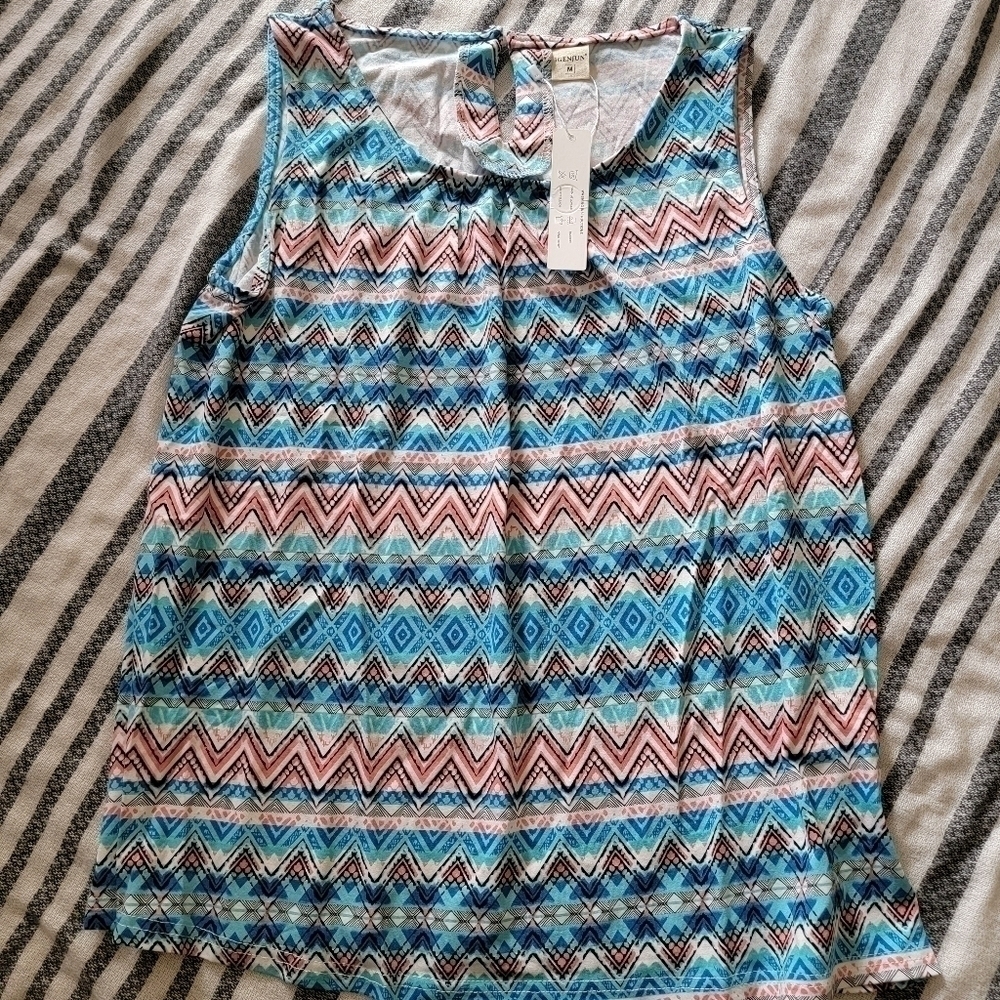 Igenjun tribal print sleeveless top